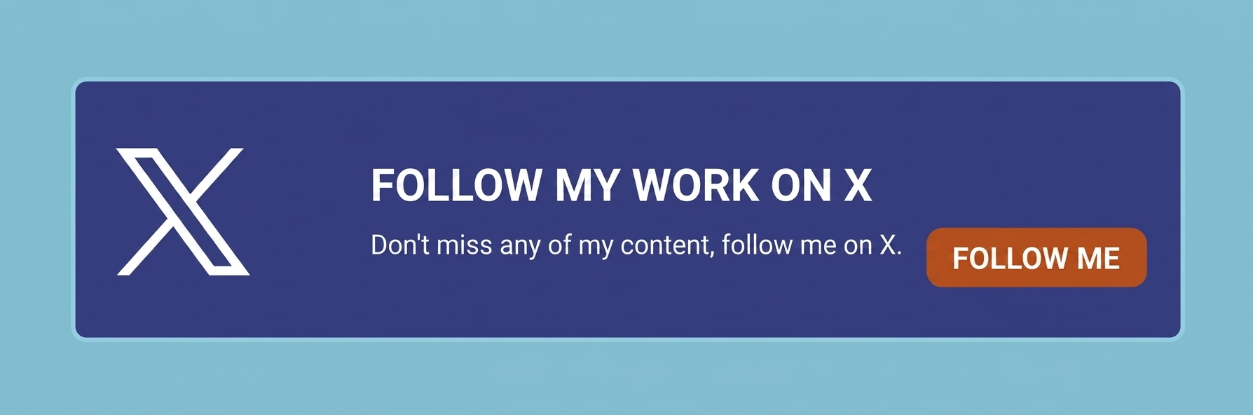 Follow updates on Twitter / X